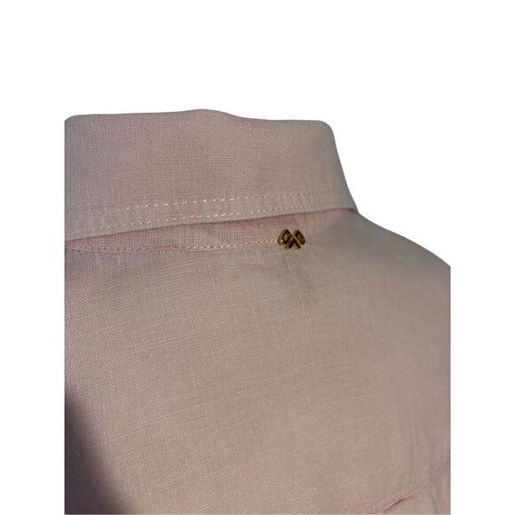 PQ Swim scalloped linen shirt - light pink - S - Picture 8 of 11